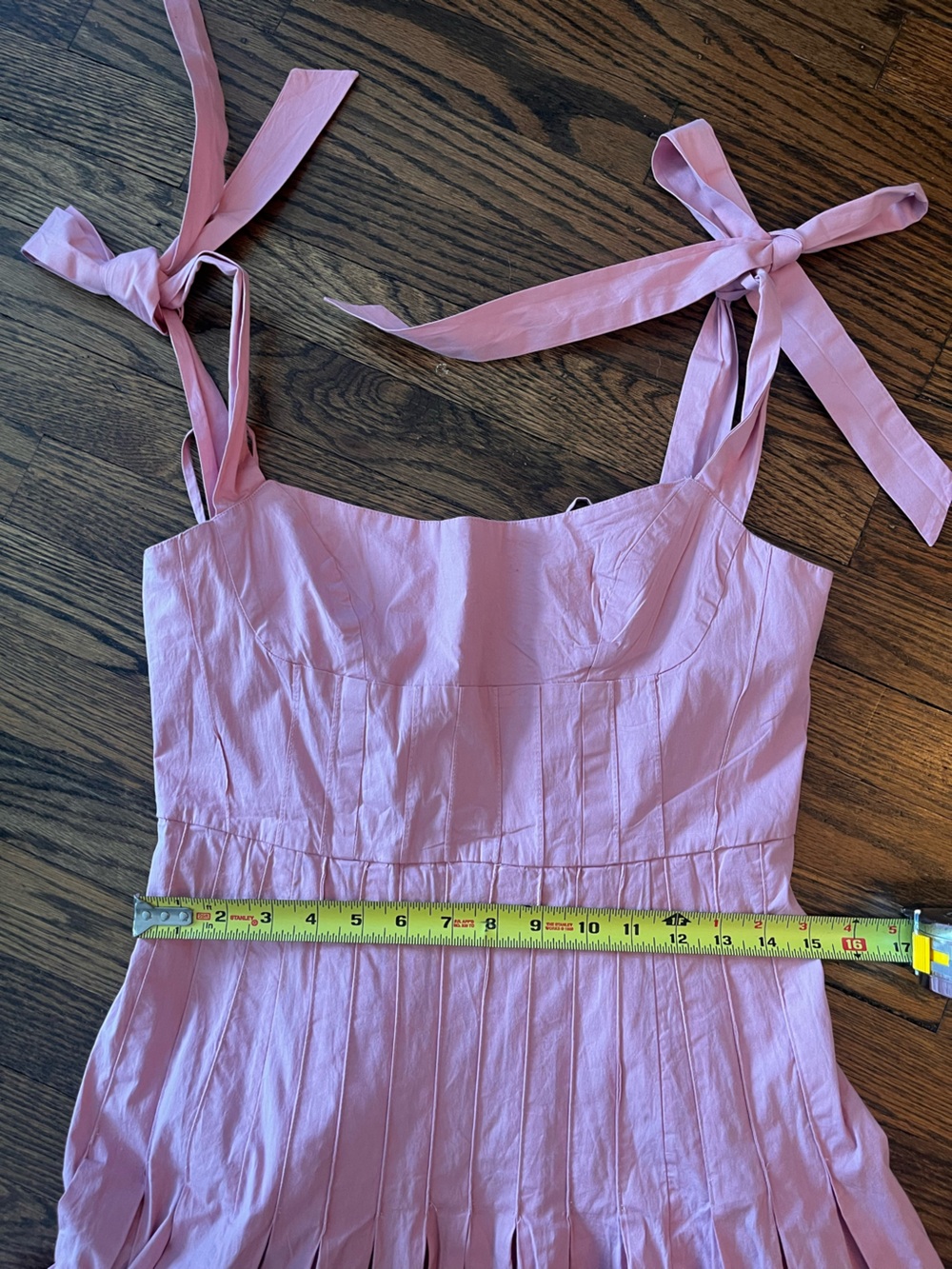 Free People Pink Tie-Shoulder Midi Dress - Picture 6 of 13